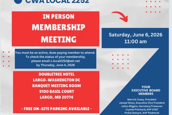 CWA 2252 Local meeting