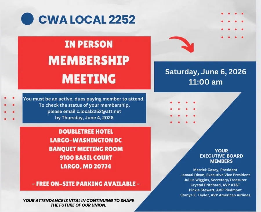 CWA 2252 Local meeting