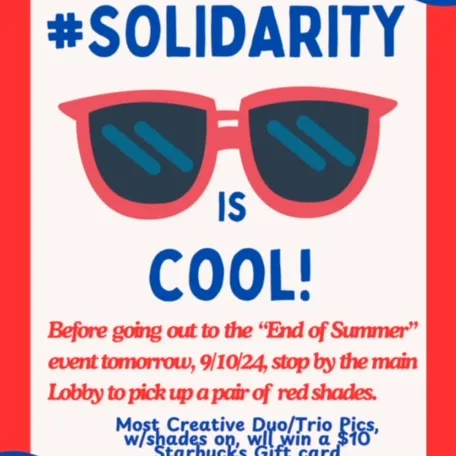 Local 2252 showing solidarity